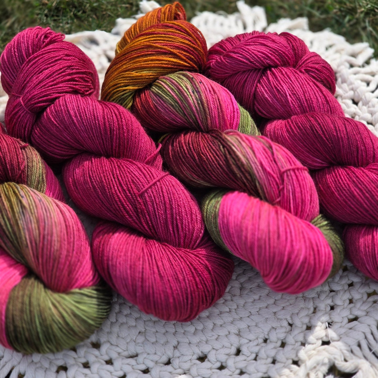 Wild Orchid – Hand - Dyed Luxury Sock Yarn | 70% Superwash Merino / 30% Nylon | Fingering Weight | 100g / 400m hand dyed yarn by A Splash Of Fiber — artisan fiber and handmade creations