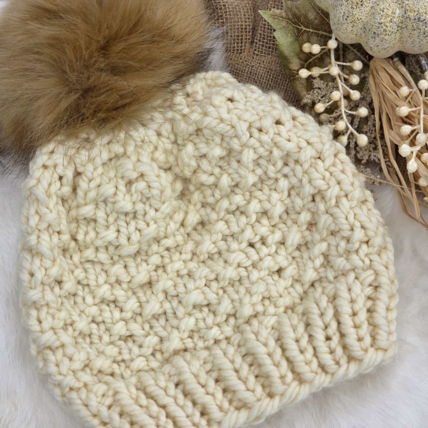 Cabin Comfort Beanie – Winter Birch