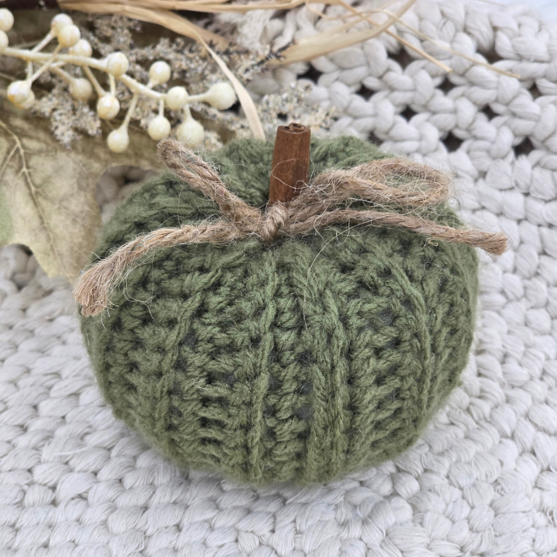 Handmade Crochet Pumpkin Set (3)