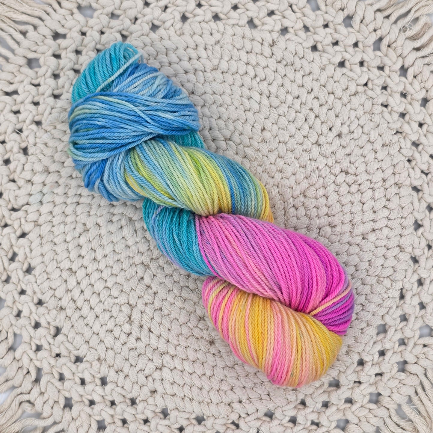 Cotton Candy Skies – 100% Superwash Merino, Worsted
