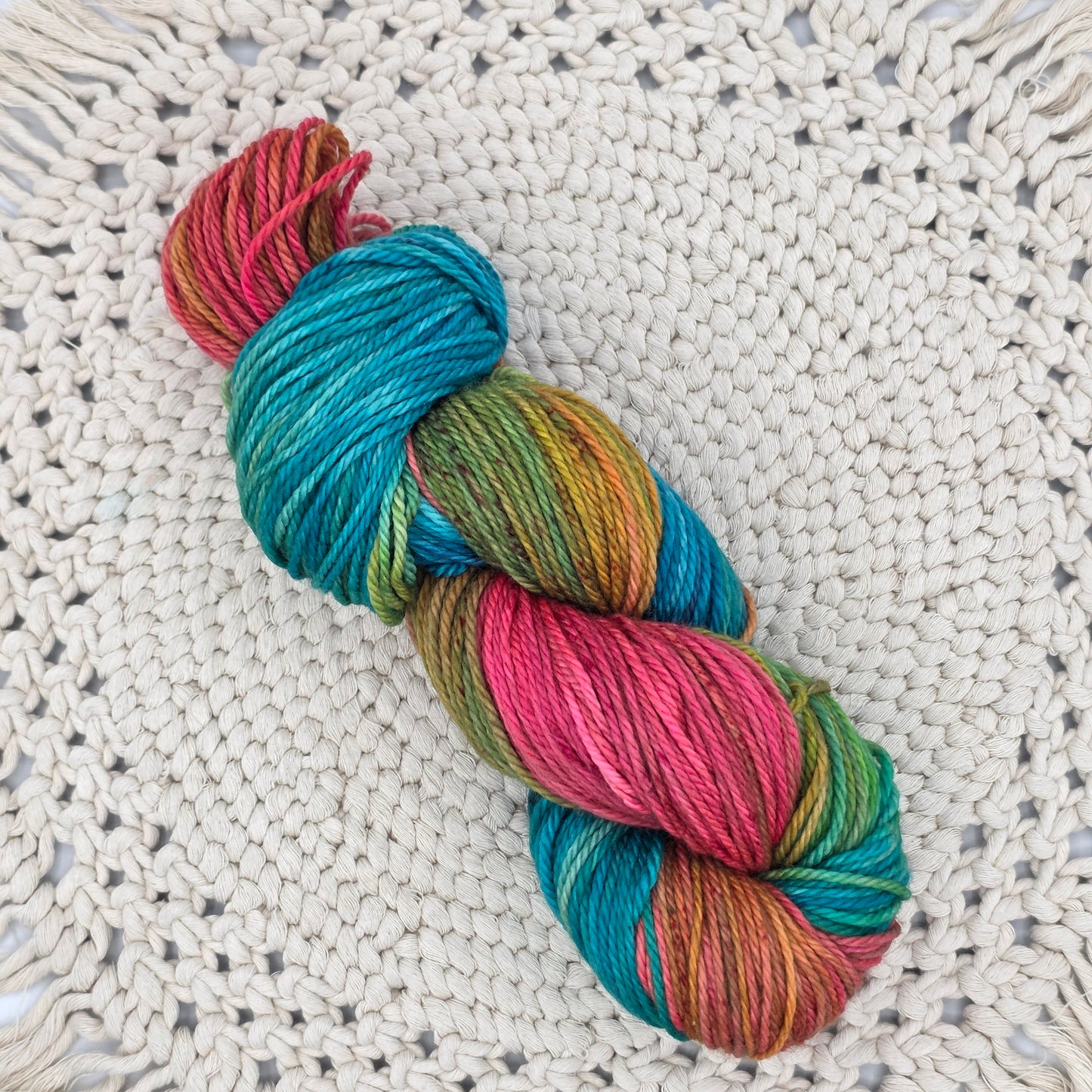 Paradise Punch- 100% Superwash Merino, Worsted