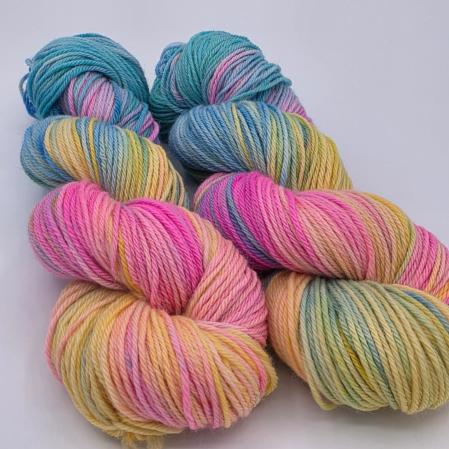 Cotton Candy Skies – 100% Superwash Merino, Worsted