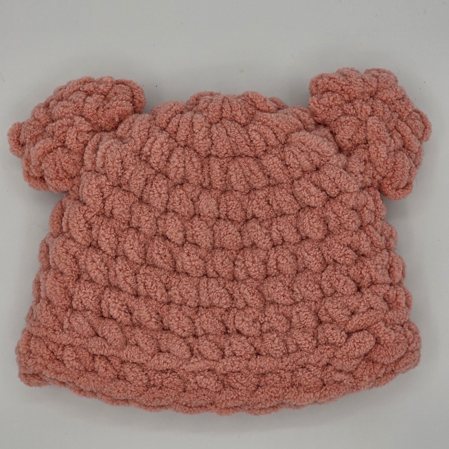 Dusty Rose Teddy Baby Beanie