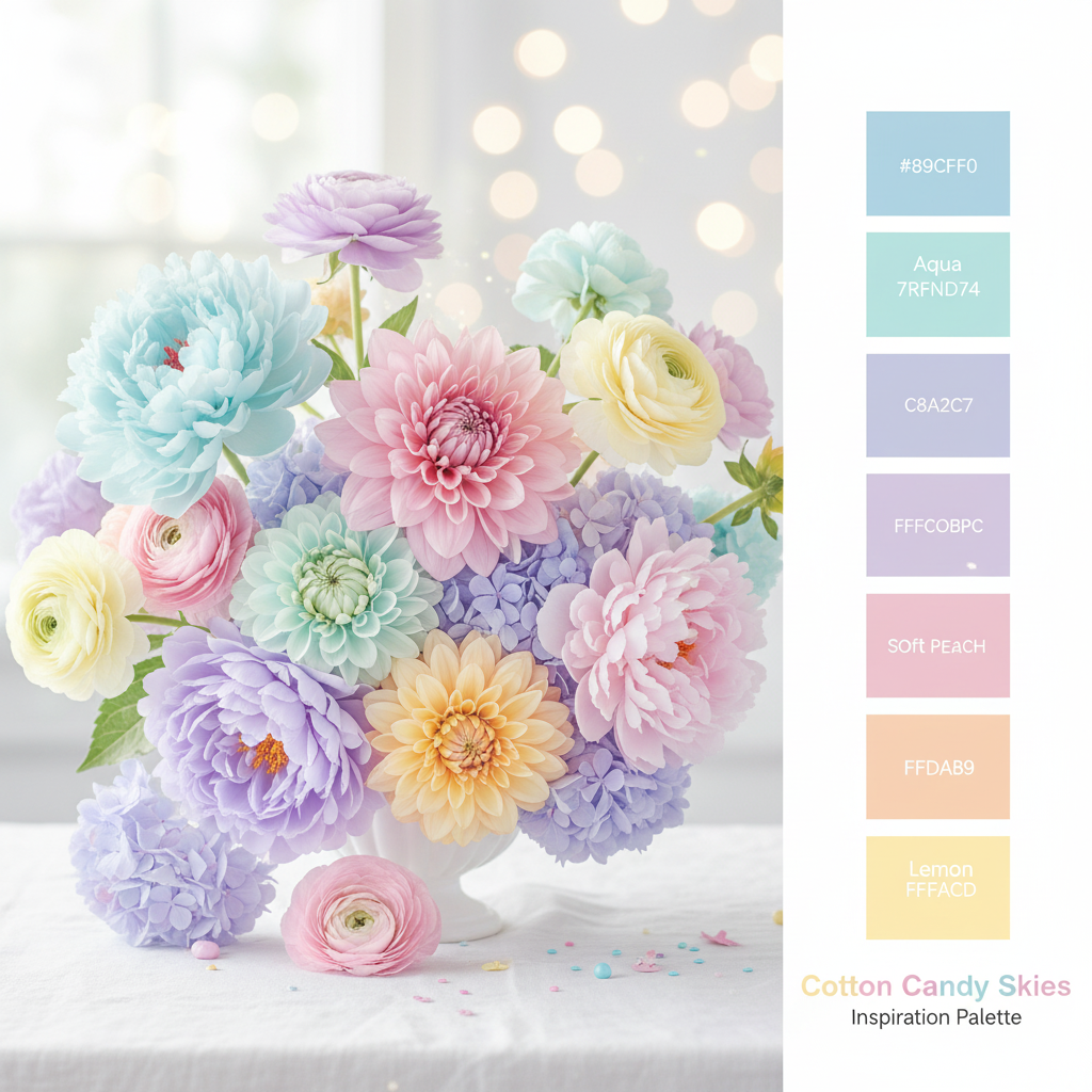 Cotton Candy Skies – 100% Superwash Merino, Worsted