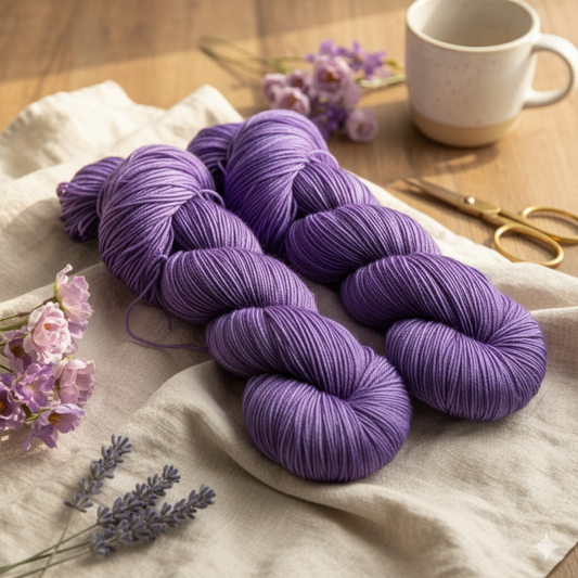 Violet Whisper - 70/30 Sock/Fingering