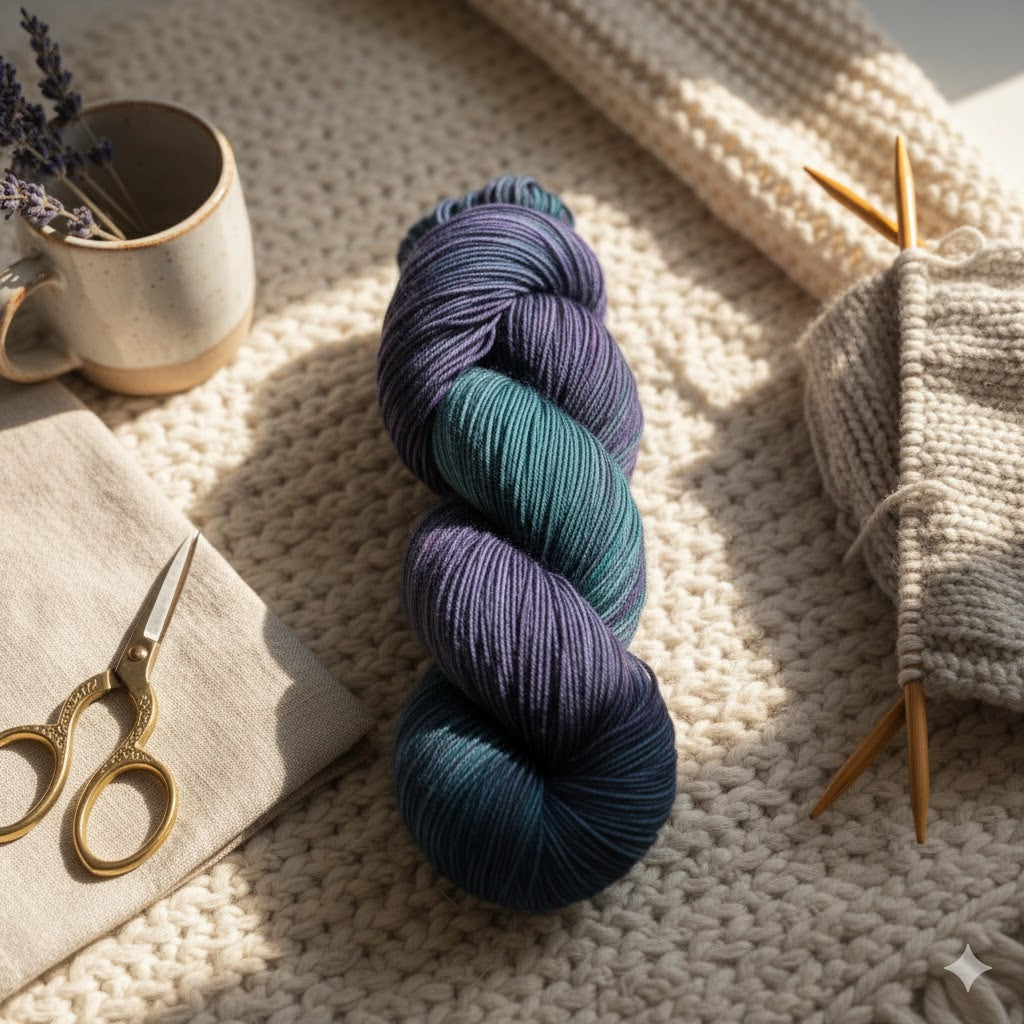 Whispering Peacock - 70/30 Sock/Fingering