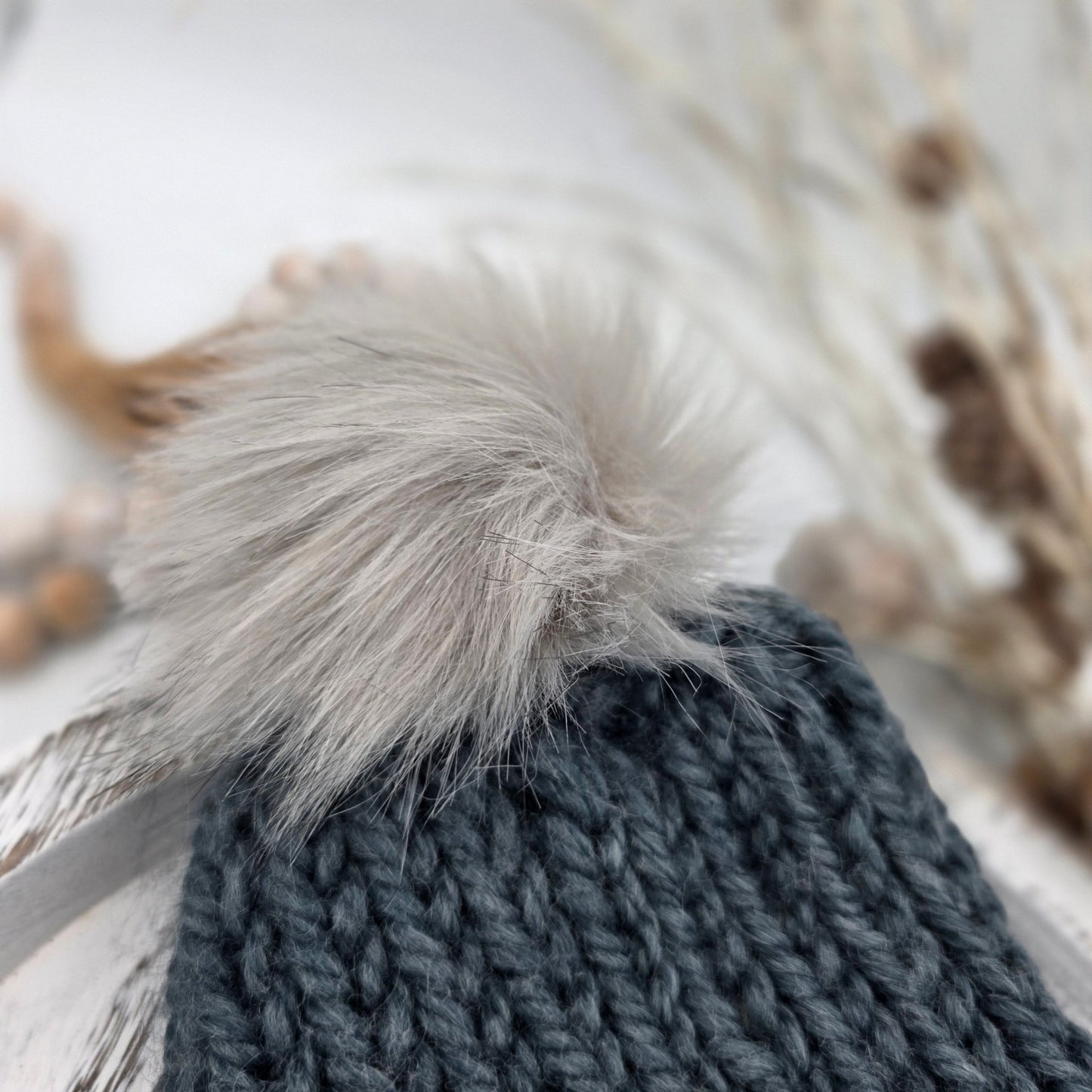 Aspen Beanie - Winterlake | Hand - Knit hand dyed yarn by A Splash Of Fiber — artisan fiber and handmade creations