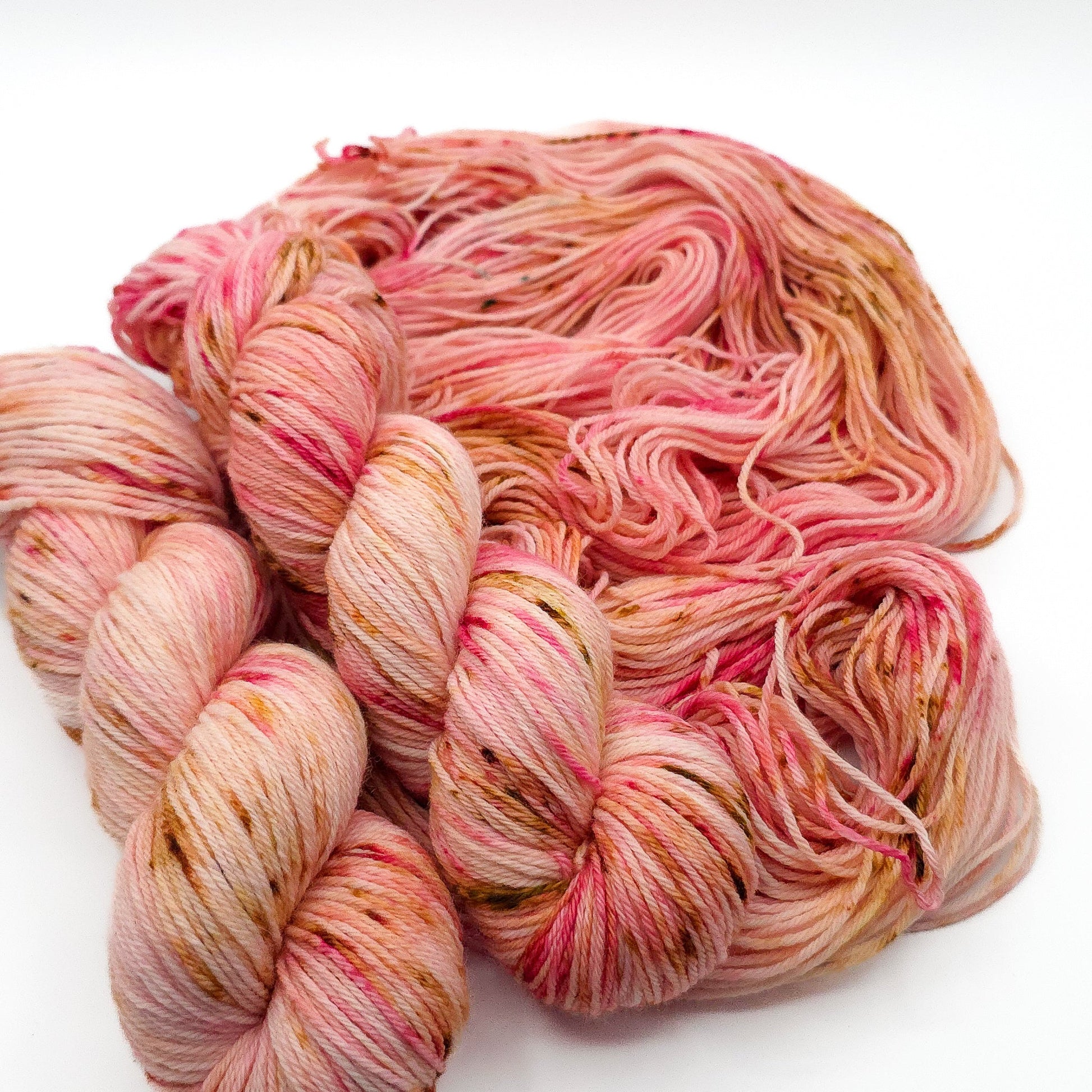 Blushing Relic hand dyed yarn by A Splash Of Fiber — artisan fiber and handmade creations