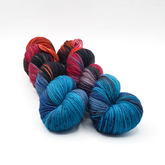 Carnival hand dyed yarn by A Splash Of Fiber — artisan fiber and handmade creations