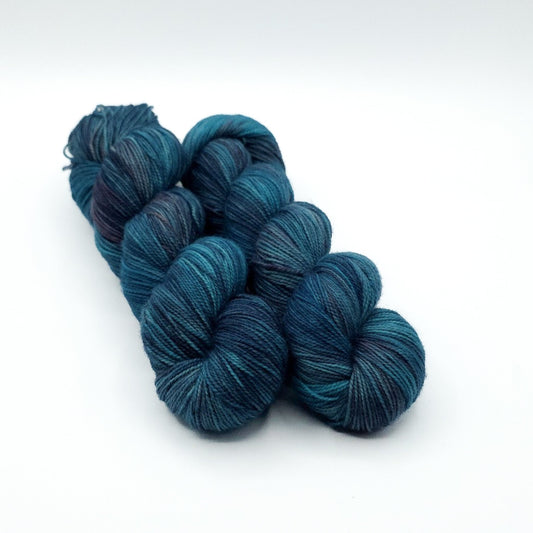 Coastal Drift hand dyed yarn by A Splash Of Fiber — artisan fiber and handmade creations