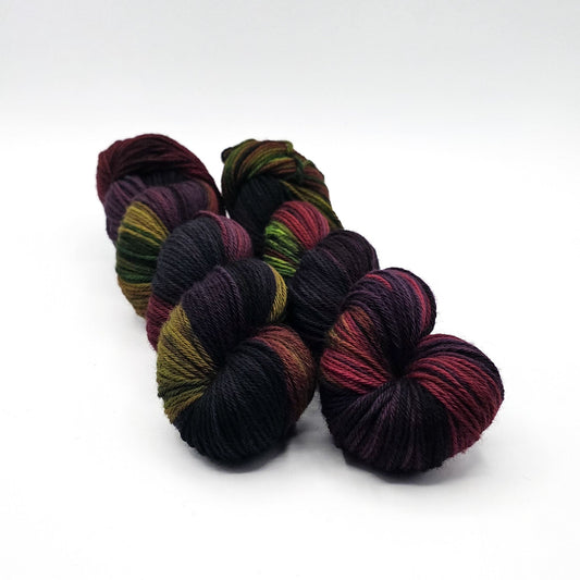 Enchanted Forest hand dyed yarn by A Splash Of Fiber — artisan fiber and handmade creations