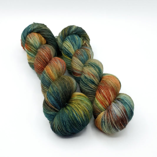 Gentle Relic hand dyed yarn by A Splash Of Fiber — artisan fiber and handmade creations