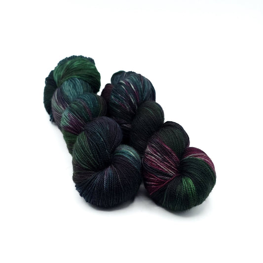Northern Lights hand dyed yarn by A Splash Of Fiber — artisan fiber and handmade creations