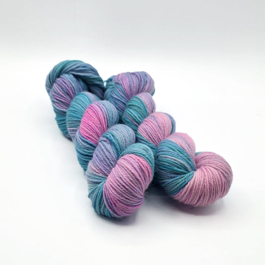 Pixie Pop hand dyed yarn by A Splash Of Fiber — artisan fiber and handmade creations