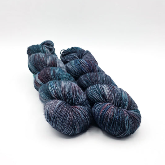 Stardust hand dyed yarn by A Splash Of Fiber — artisan fiber and handmade creations