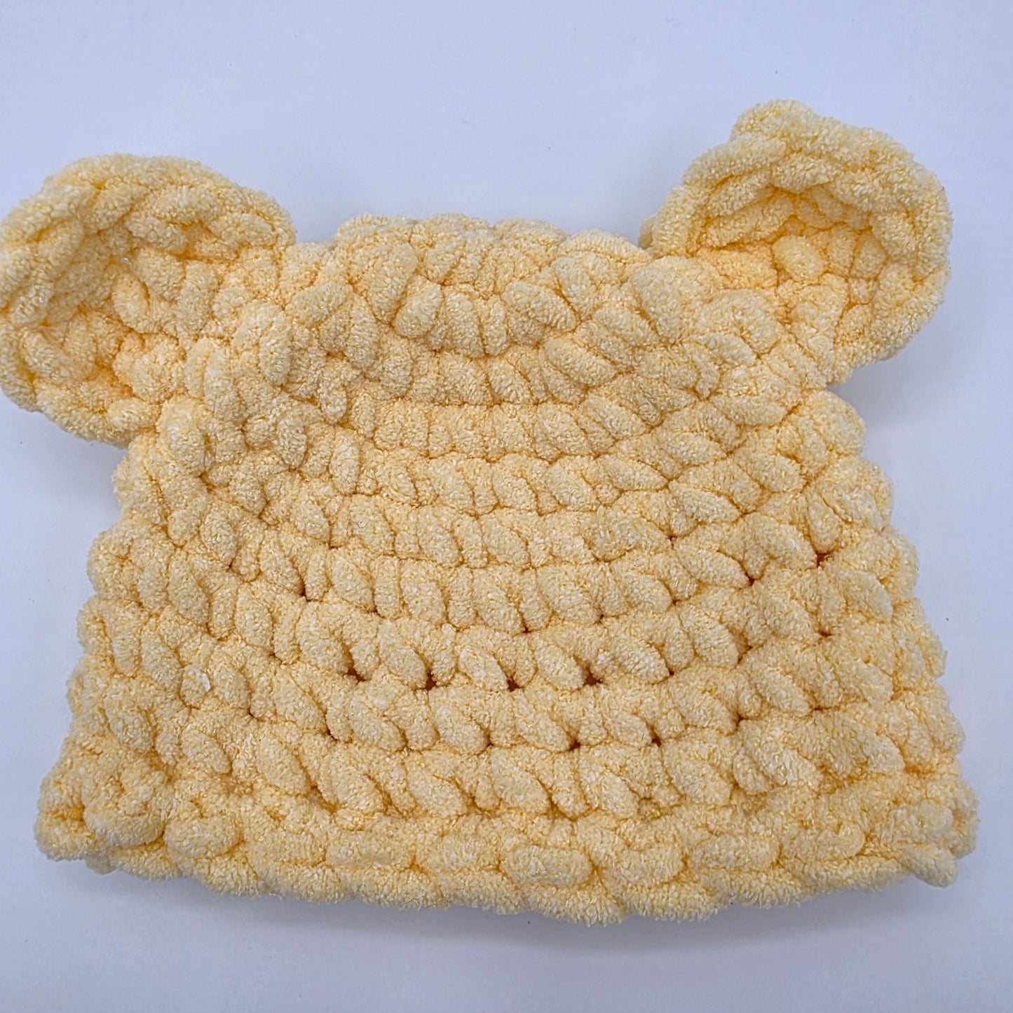 Sunny Teddy Baby Beanie hand dyed yarn by A Splash Of Fiber — artisan fiber and handmade creations