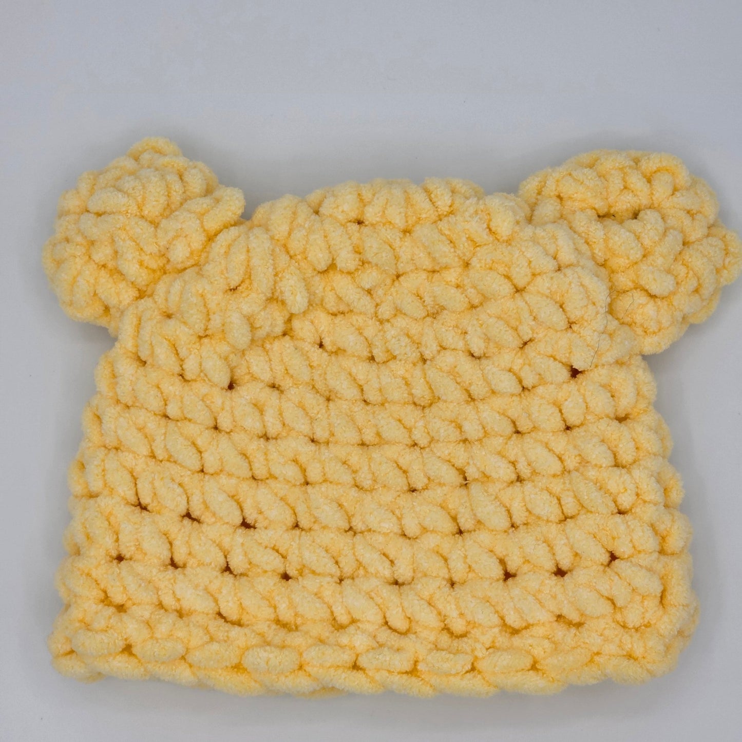 Sunny Teddy Baby Beanie hand dyed yarn by A Splash Of Fiber — artisan fiber and handmade creations
