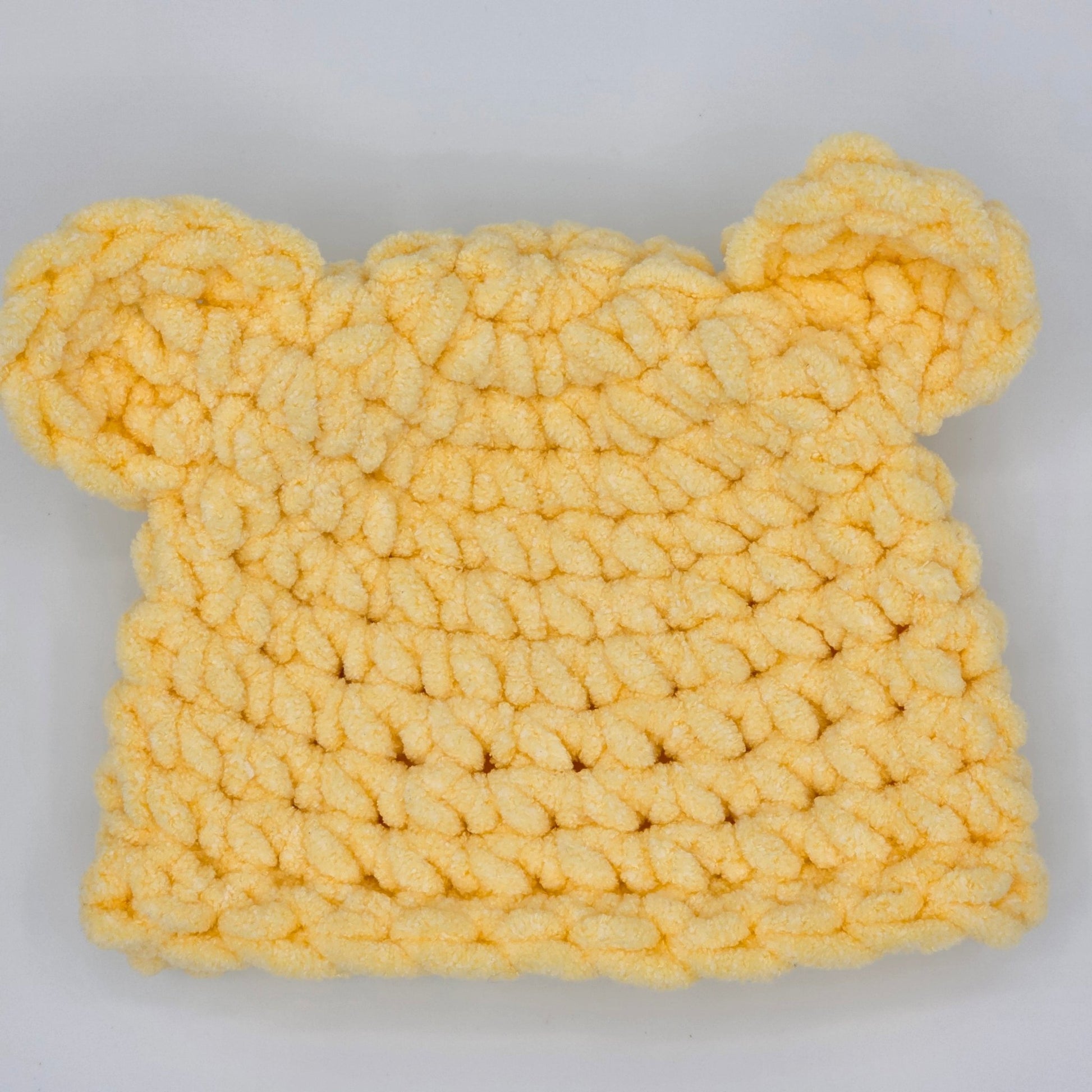 Sunny Teddy Baby Beanie hand dyed yarn by A Splash Of Fiber — artisan fiber and handmade creations