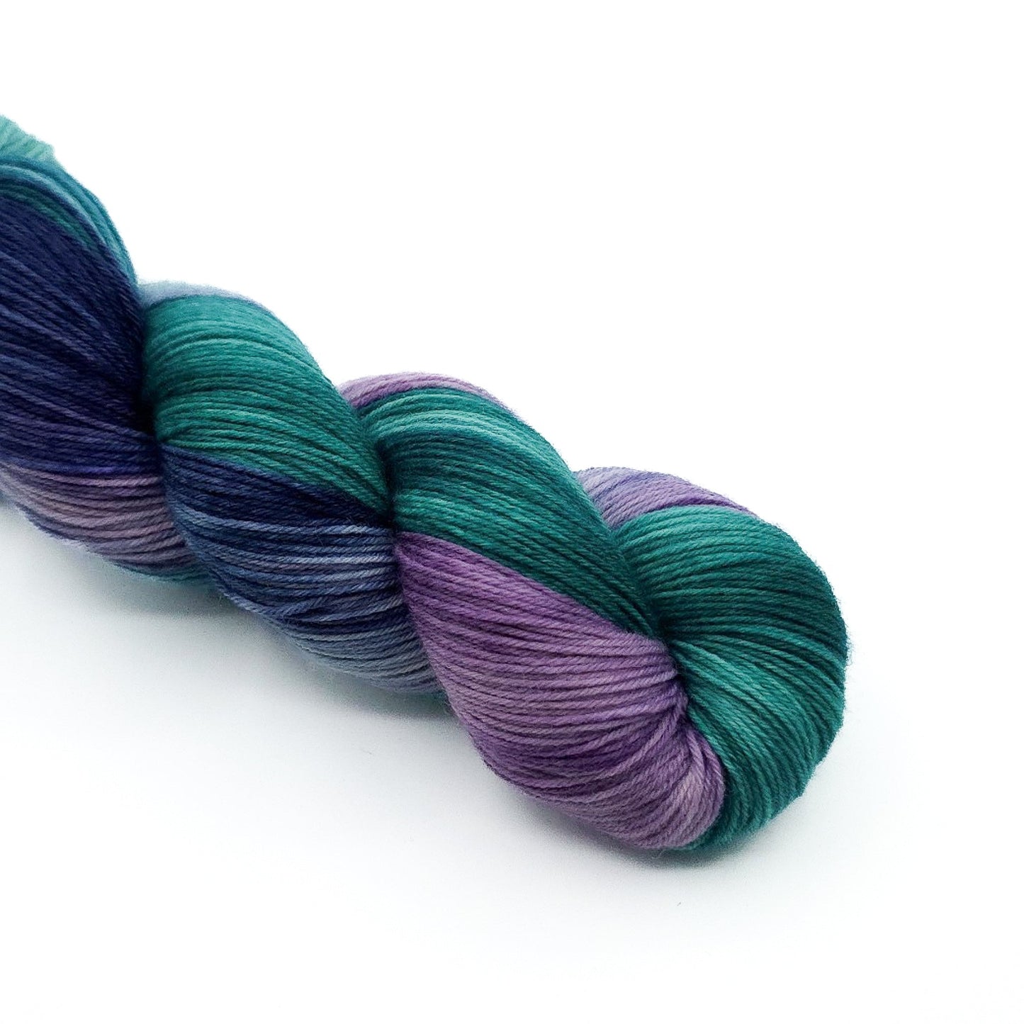 Whispering Peacock hand dyed yarn by A Splash Of Fiber — artisan fiber and handmade creations