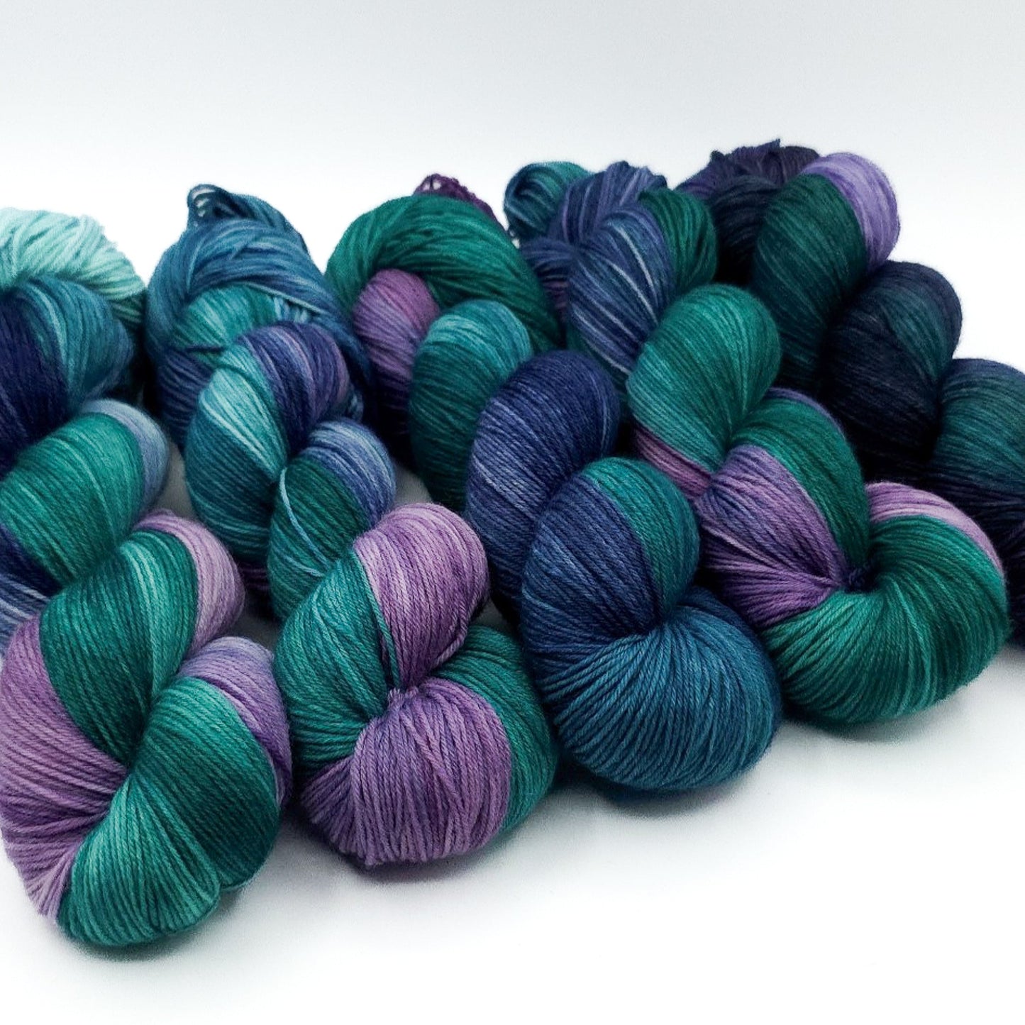 Whispering Peacock hand dyed yarn by A Splash Of Fiber — artisan fiber and handmade creations