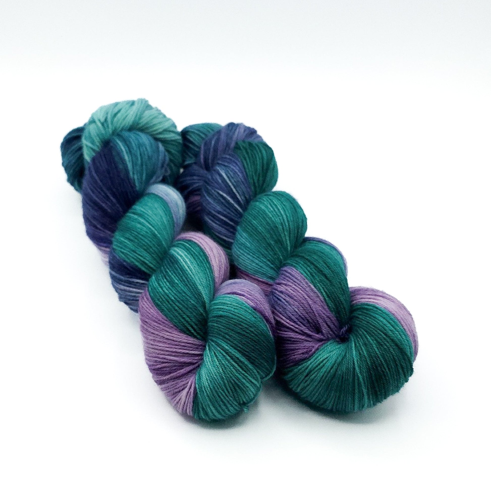 Whispering Peacock hand dyed yarn by A Splash Of Fiber — artisan fiber and handmade creations