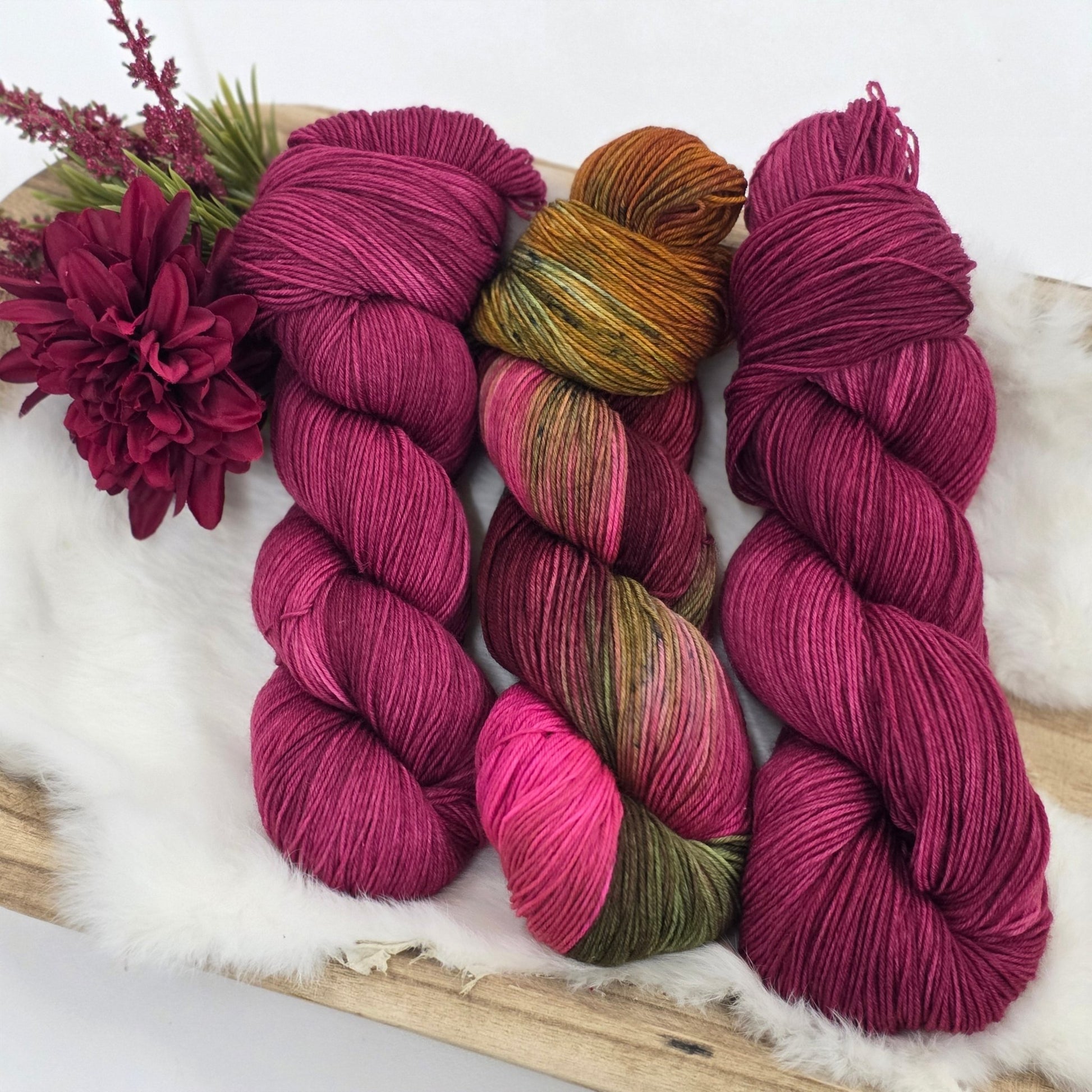 Wild Orchid – Hand - Dyed Luxury Sock Yarn | 70% Superwash Merino / 30% Nylon | Fingering Weight | 100g / 400m hand dyed yarn by A Splash Of Fiber — artisan fiber and handmade creations