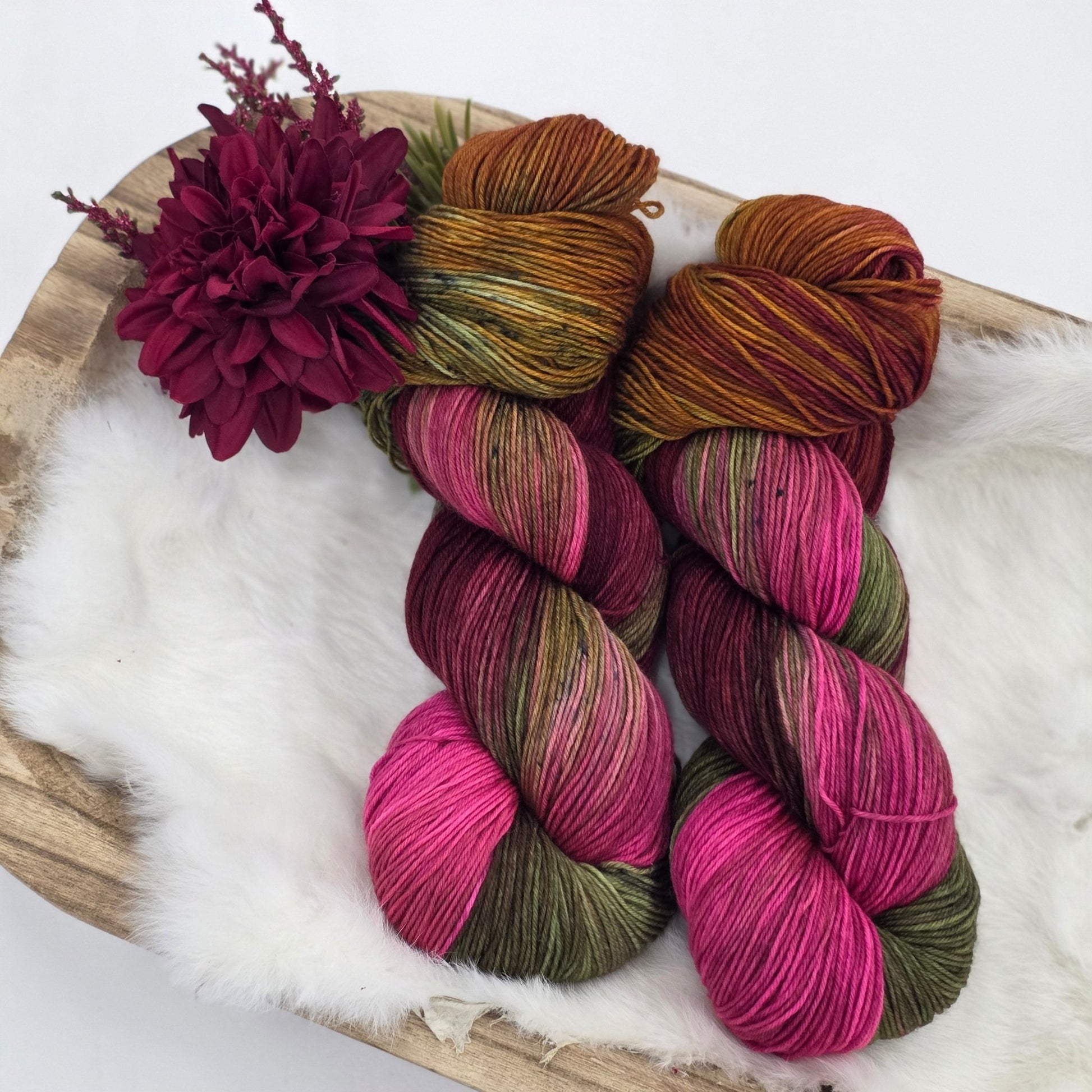 Wild Orchid – Hand - Dyed Luxury Sock Yarn | 70% Superwash Merino / 30% Nylon | Fingering Weight | 100g / 400m hand dyed yarn by A Splash Of Fiber — artisan fiber and handmade creations