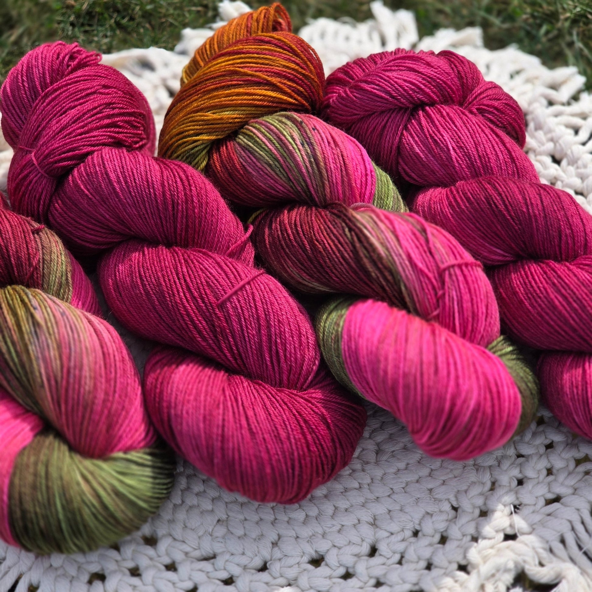 Wild Orchid – Hand - Dyed Luxury Sock Yarn | 70% Superwash Merino / 30% Nylon | Fingering Weight | 100g / 400m hand dyed yarn by A Splash Of Fiber — artisan fiber and handmade creations